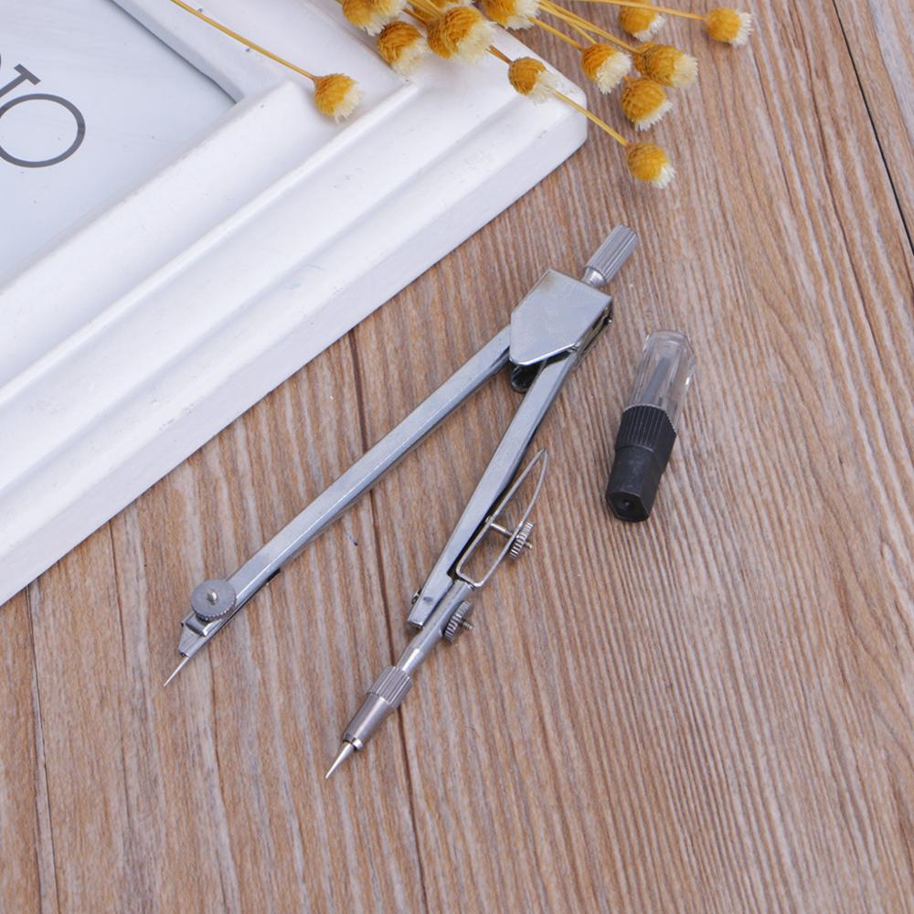 Durable Metal Drafting Tools Drawing Math Compass Set School Supplies Stationery