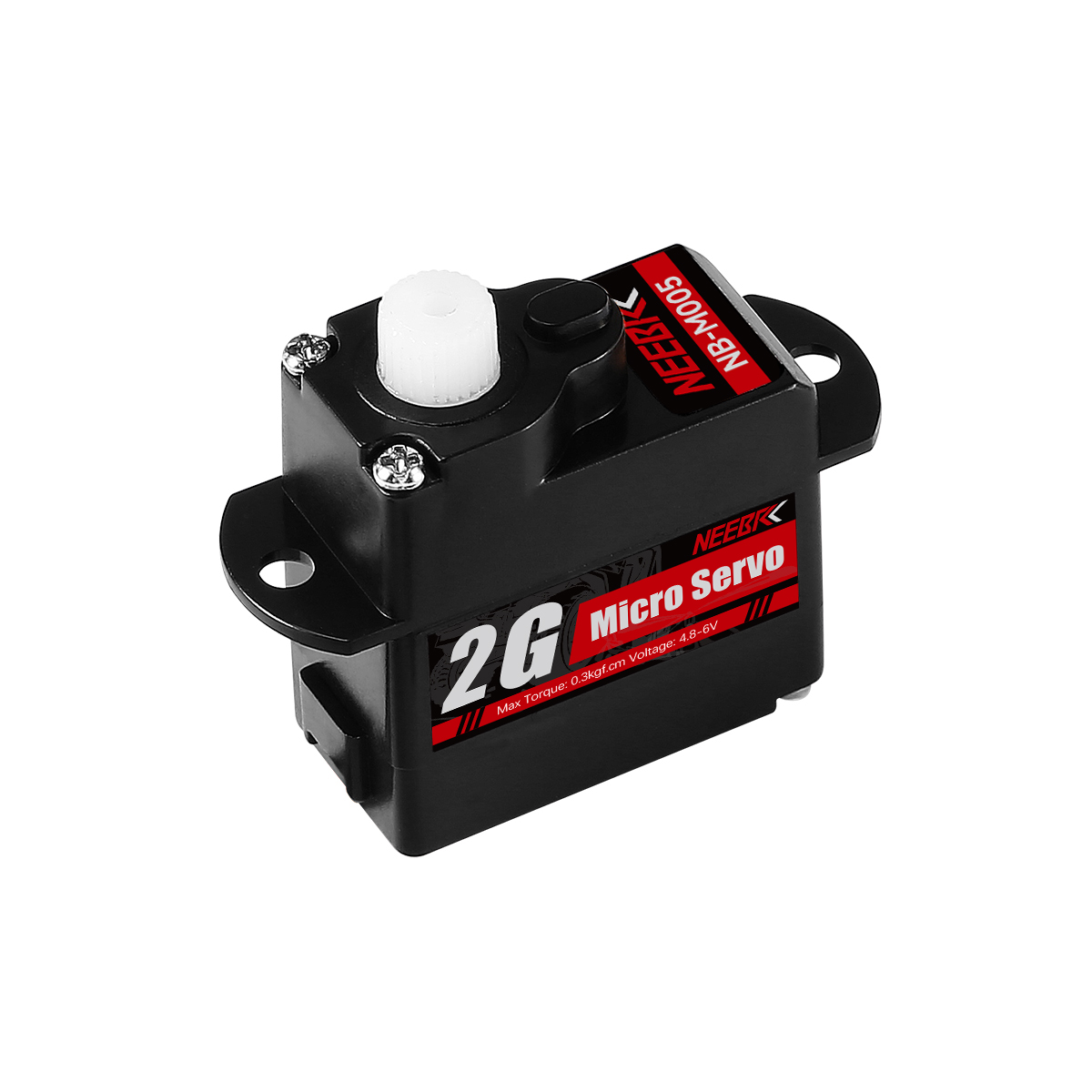 NEEBRC 2g 4,3g 5g 8g 12g Mini engranaje de plástico/Metal Servo Digital Motor impermeable para coche RC avión de ala fija helicóptero Robot juguete