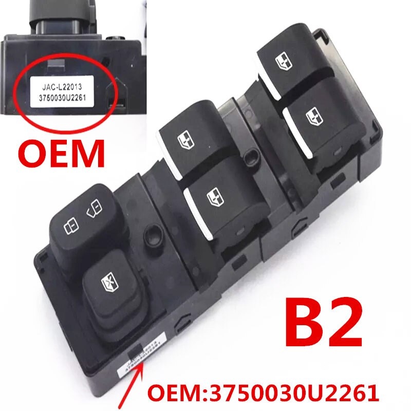 Linker voordeur glas schakelaar voor jac  t5 ,  jac  s3: Multi