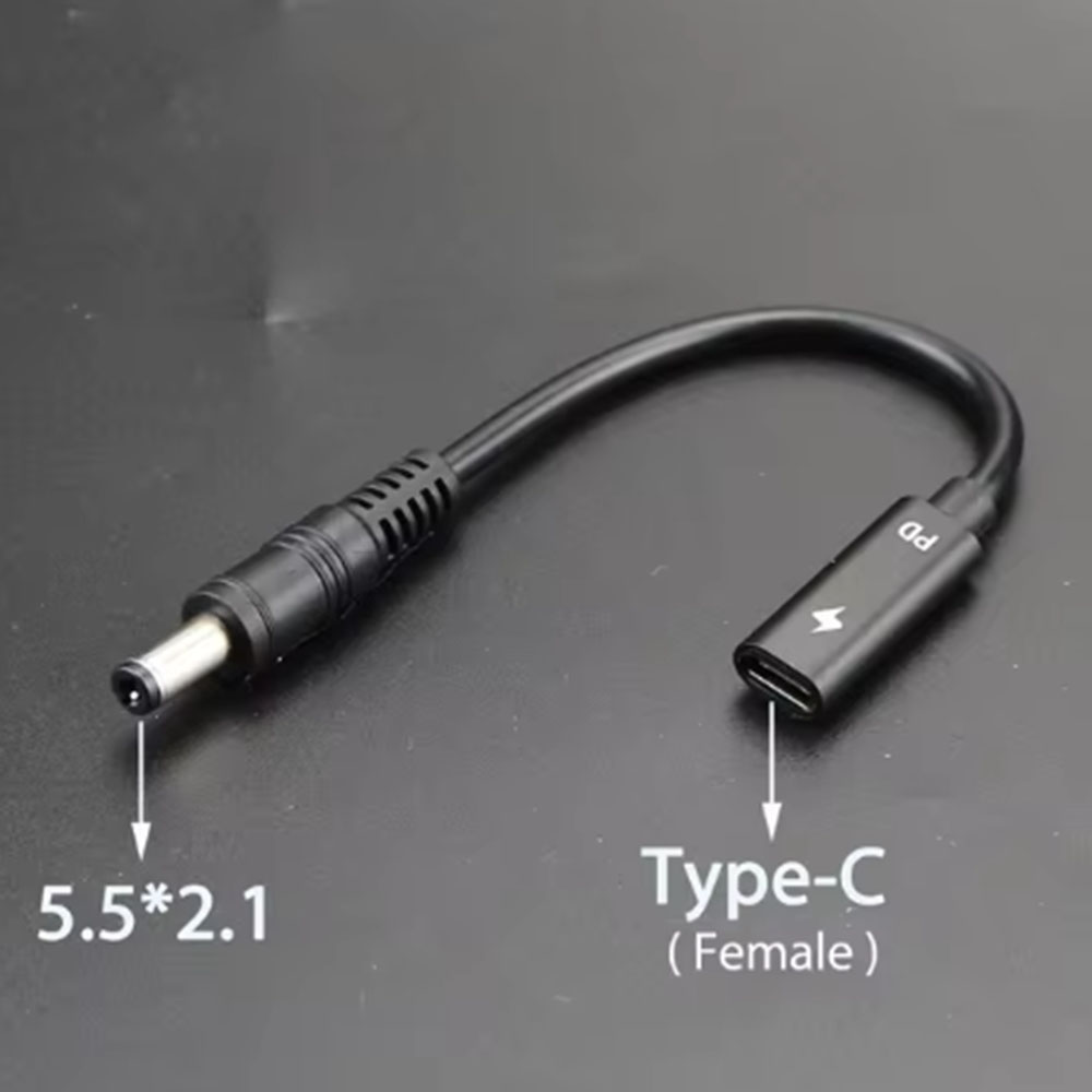 65w stk. type c strømadapter for bærbar pc plugg usb type c til universell ladekontakt for bærbar pc ladekabel ledning for bærbare pc-kontakt: Mørk grå