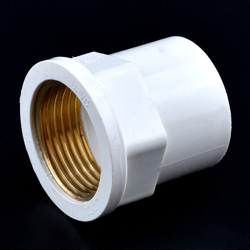 1-3Pcs 20 - 32mm To 1/2~1 Inch White PVC Copper Female Thread Pipe Socket Straight Garden Irrigation Water Supply Tube Joints