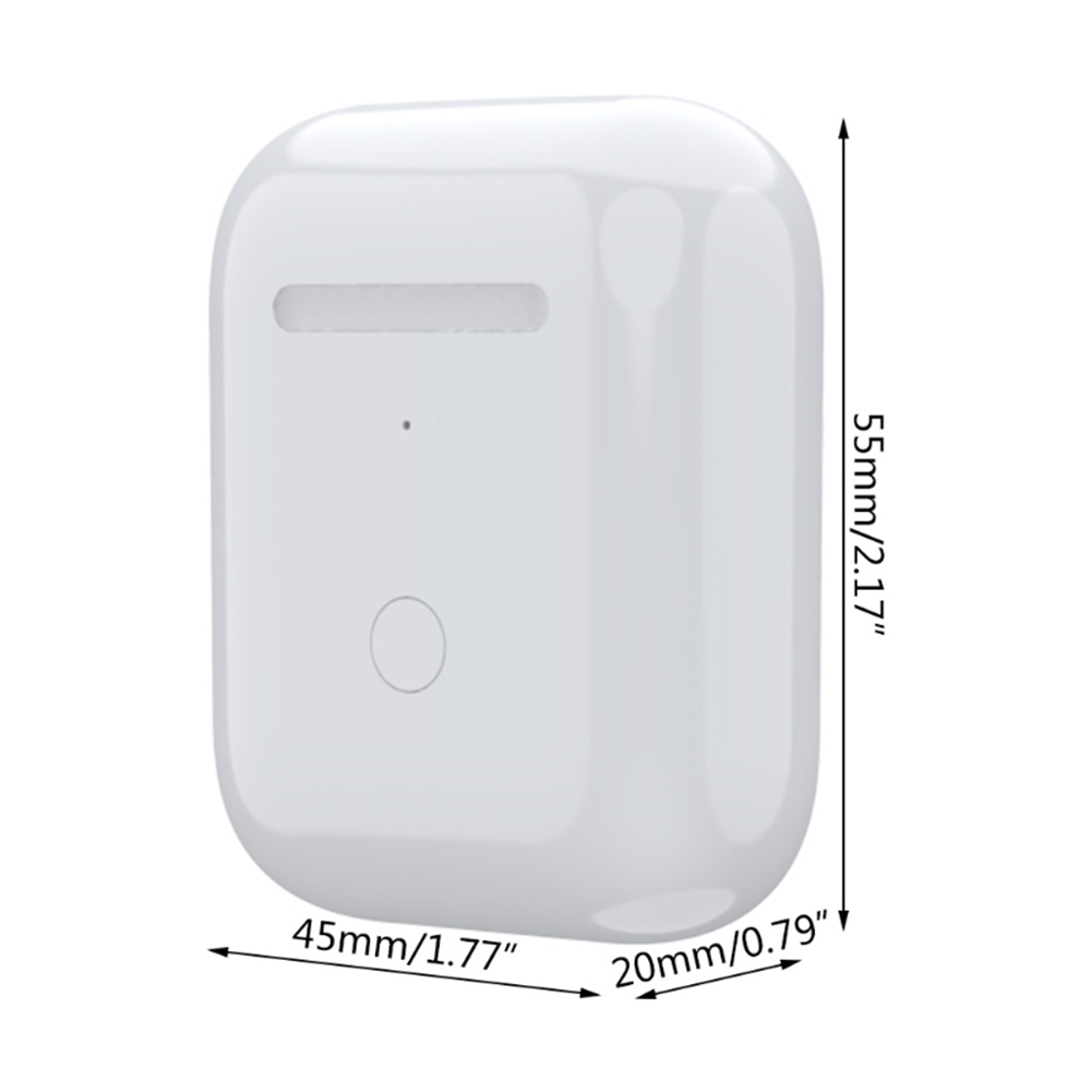 Replacement Wireless Charging Box for Airpods 1/2 Bluetooth Earphone 450mAh Battery Charger Case with LED Indicator Light