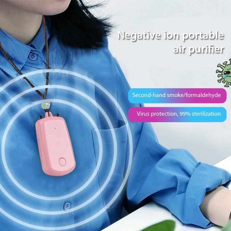 Collier purificateur d&#39;air Portable à anions, barre à oxygène, pour cou suspendu