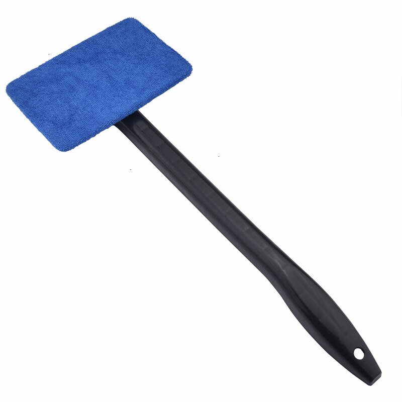 Nettoyeur de vitres de voiture | Outil de nettoyage de vitres de voiture, brosse de lavage de voiture en microfibre de pare-brise brosse de dépoussiérage de pare-brise 1 pièce: Blue