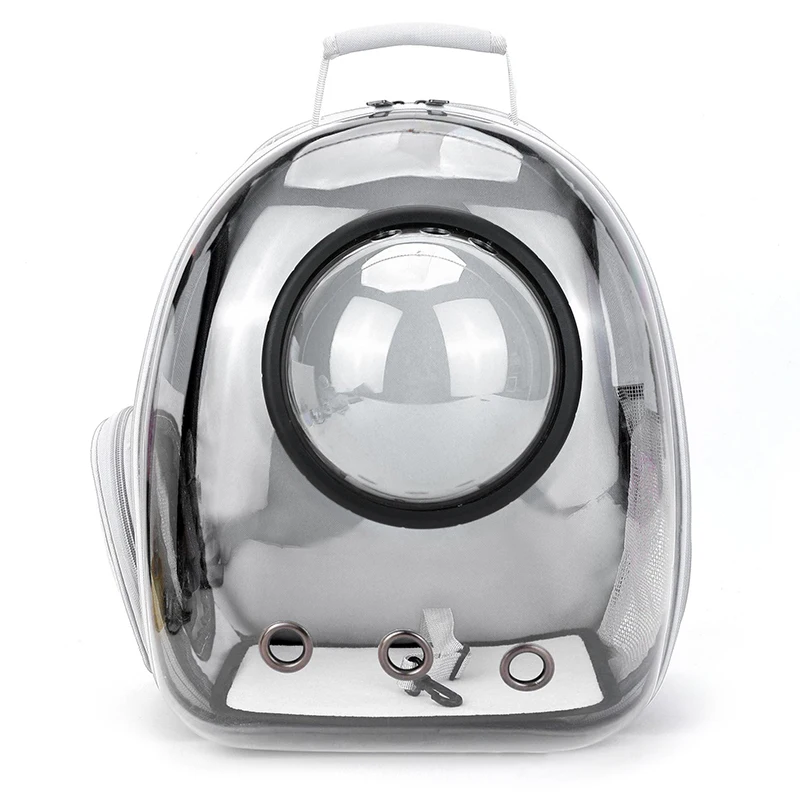 Bolsas de transporte transparentes para gatos, mochila espacial transpirable para mascotas, mochila portátil para cachorros y perros, bolsa de cápsula espacial para transporte de mascotas: Verde