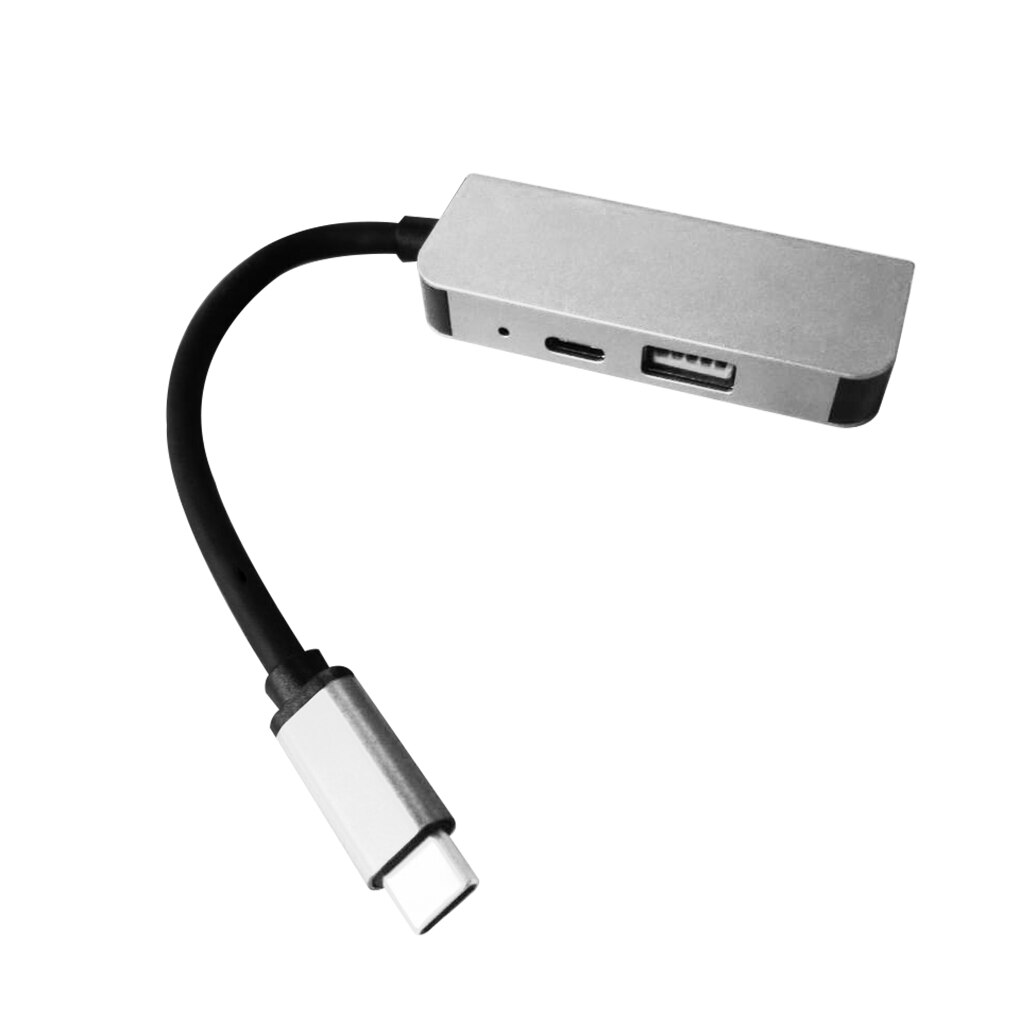 Usb Type C 3.1 Naar Hdmi 2 Usb 3.0 Dock Hub 3 In 1Usbc Hub Adapter 4K Video pd Lading Converter Voor Macbook/Pro: Default Title