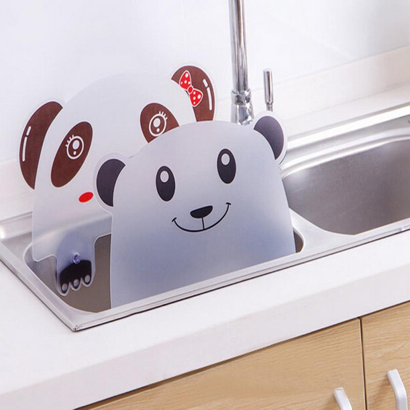 Waterproof Panda Water Splash Sucker Sink Flap Accessiors Wash Basin