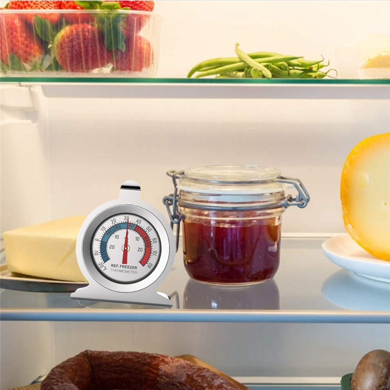 Y67A-2 szt. Termometr robić lodówki 20 ℃ ～20 ℃ /-20 ℉ ～80 ℉ Termometr analogowy robić lodówki z dużą tarczą robić zamrażarki: Default Title