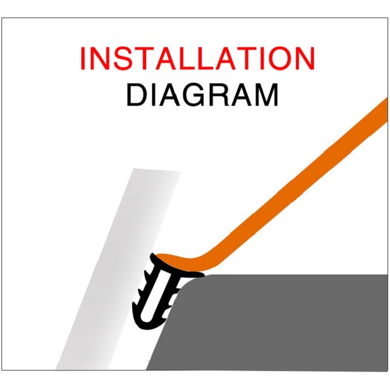 1.6 M Auto Rubber Afdichtingen Geluidsisolatie Auto Seal Strip Instrumentenpaneel Instrument Voorruit Auto Seal Kloof Stofdicht