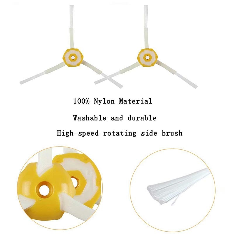 Kit de piezas de repuesto para iRobot Roomba serie 600 610 620 625 630 650 660 cepillo de cerdas de batidor de vacío + filtro Aero Vac + Cepillo Lateral