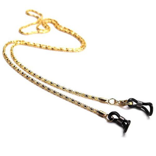 Leesbril Bril Bril Zonnebril Houder Neck Cord Metalen Band Ketting Lenzenvloeistof Bril Ketting Koord Eyewear Accessoires: Goud