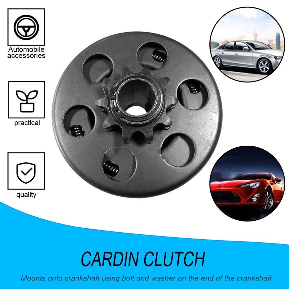 Kart Clutch 10 Tanden Met 40/41/420 Ketting Duurzaam Centrifugaalkoppeling 3/4 "Boring 3/16 Sleutel Ingebouwde voor Go-Kart Bike Motor