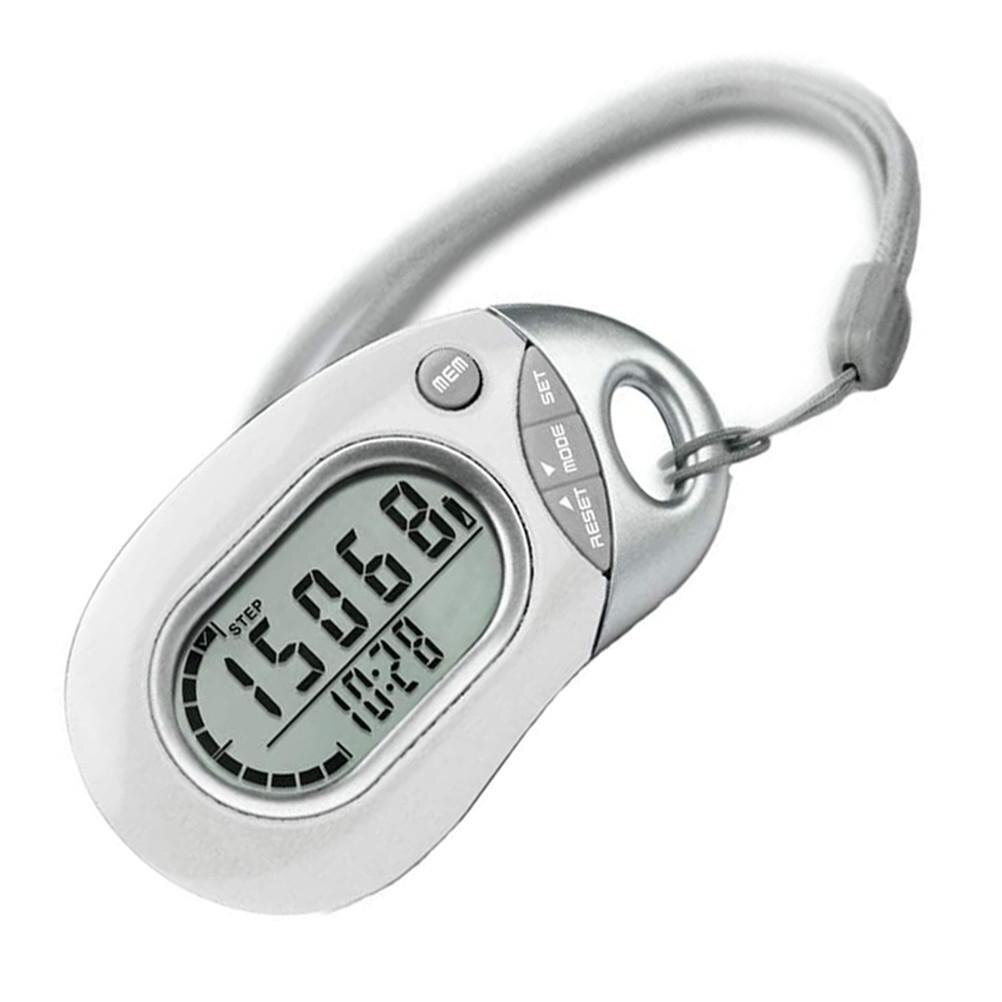 Step Counting Pedometer Portable Step Counter Walking Distance Counting Equipment Accurate Digital 3D Pedometer