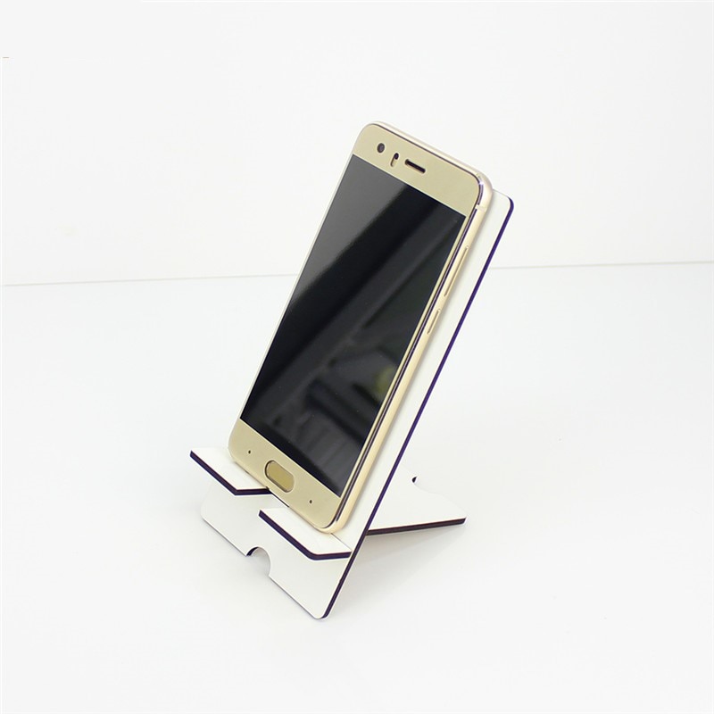 10pcs/lot Blank Sublimation MDF wooden DIY Phone Stand Holder Cute Desk Rectangle Stand Sublimation Ink Transfer Printing