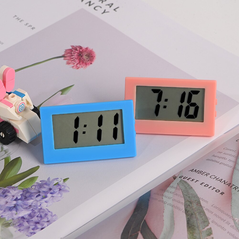 Mini Lcd Digitale Tafel Dashboard Bureau Elektronische Klok Voor Desktop Office Stille Bureau Tijd Display Klok