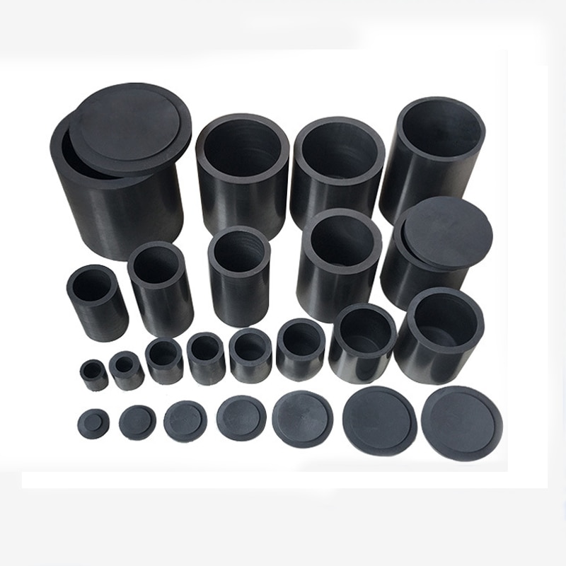 High Purity Graphite Melting Crucible With Cover Gold Silver Copper Melting Cup Jewelry Tools