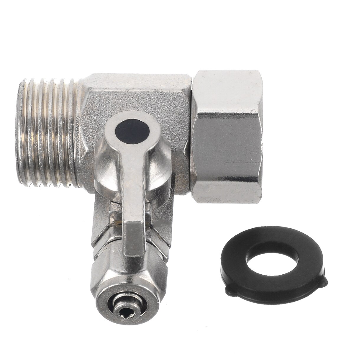 RO Feed Water Tee Adapter Valve 1/2'' to 1/4'' Tee Valve Connector With Shut-off Ball Tap Connector Useful Plumbing Tool