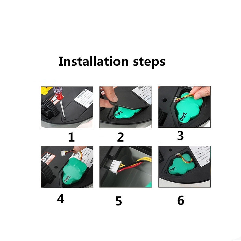 Najnowszy 2 sztuk 3.5ach 6 V 3500 mAh wymiana baterii dla Ecovacs Deebot D73 D76 D62 D63 D63S D65 D66 d68 D77 D79 730 760 TBD71