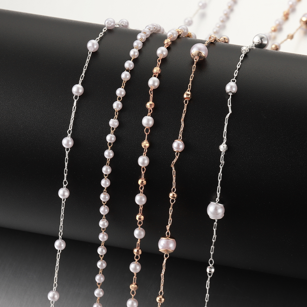 1Meter Pearl Beads Chains for Jewelry Making DIY