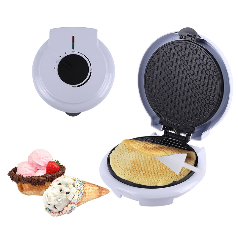 Electric Crispy Egg Roll Maker Omelet Sandwich Iron Crepe Baking Pan Waffle Pancake DIY Ice Cream Cone Machine