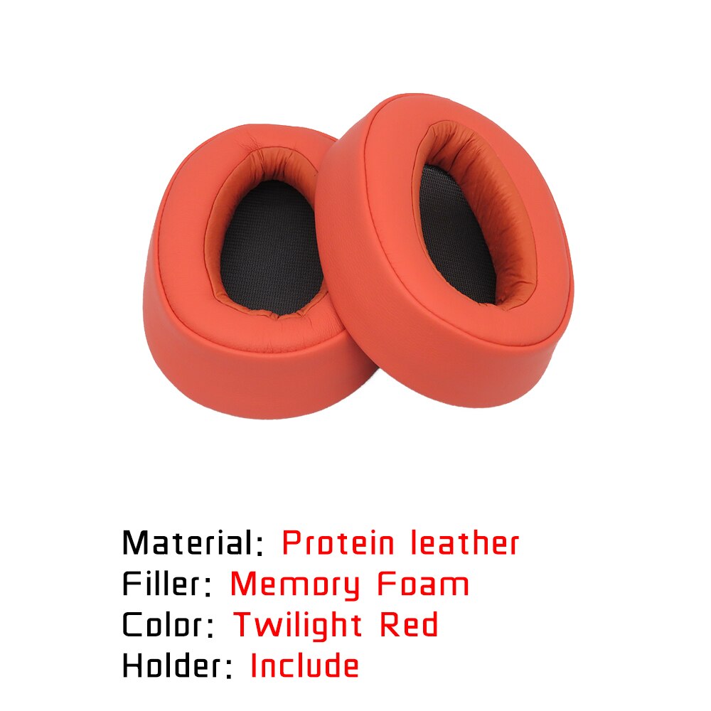 Replacement Earpads Ear Pad For Sony MDR 100ABN MDR-100ABN WH H900N WH-H900N Headphone Accessaries: Twilight red