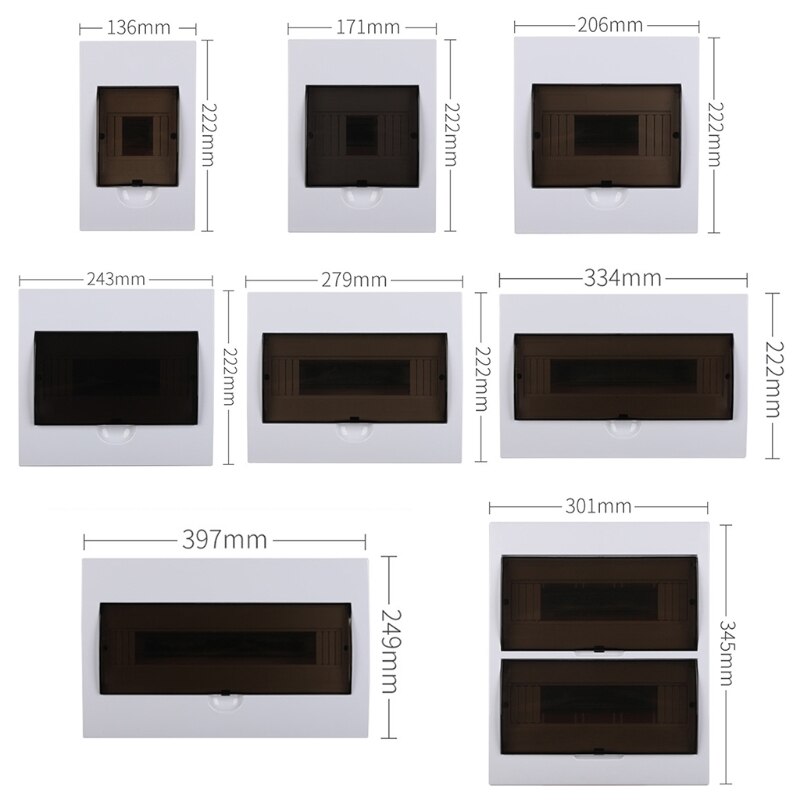 4/6/8/10/12/15/18/24 Loop Vochtwerende Stofdicht Home Hotel verdeelkast Voor Stroomonderbreker Indoor Muur