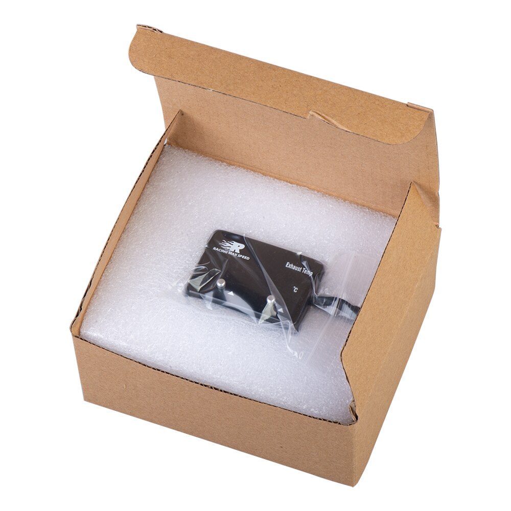 Bilavgastemperaturmätare med sensor mini led digital display  dc12v plast+metall avgastemperatur gas egt ext tempmätare