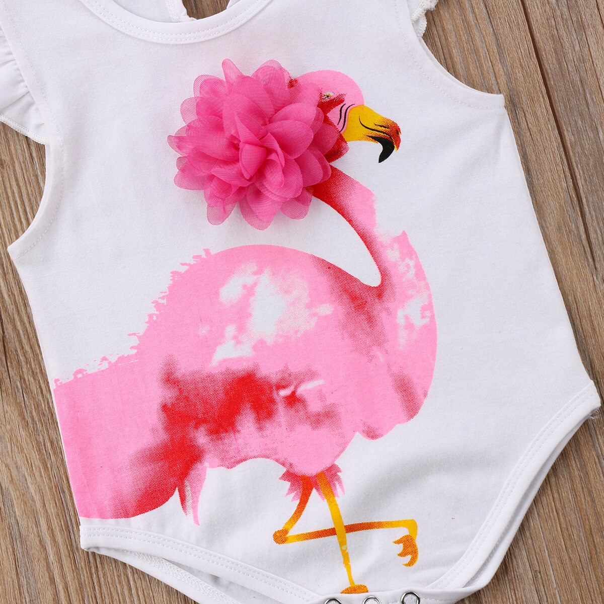 Nyfødte baby baby piger bikini flamingoer flæser romper badetøj outfit sommer baby tøj kostumer badedragter