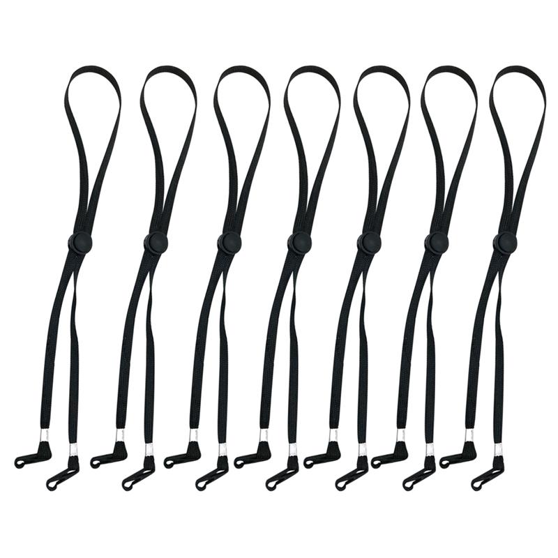 7Pcs Praktische Bril Masker Riem Duurzaam Bril Band Eyewear Retainer: Black