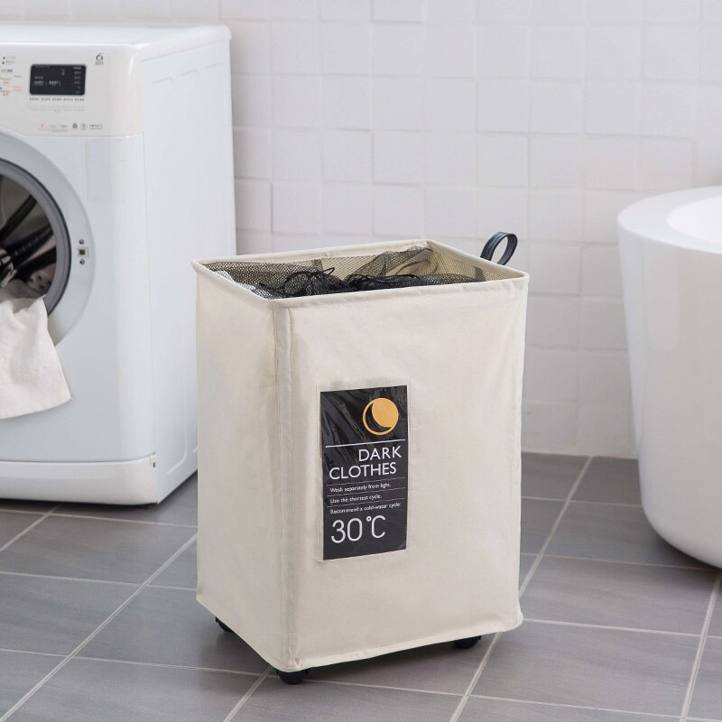 Trois grille roulant coin panier à linge Durable blanchisserie trieur panier vêtements stockage panier Bin organisateur sac de lavage