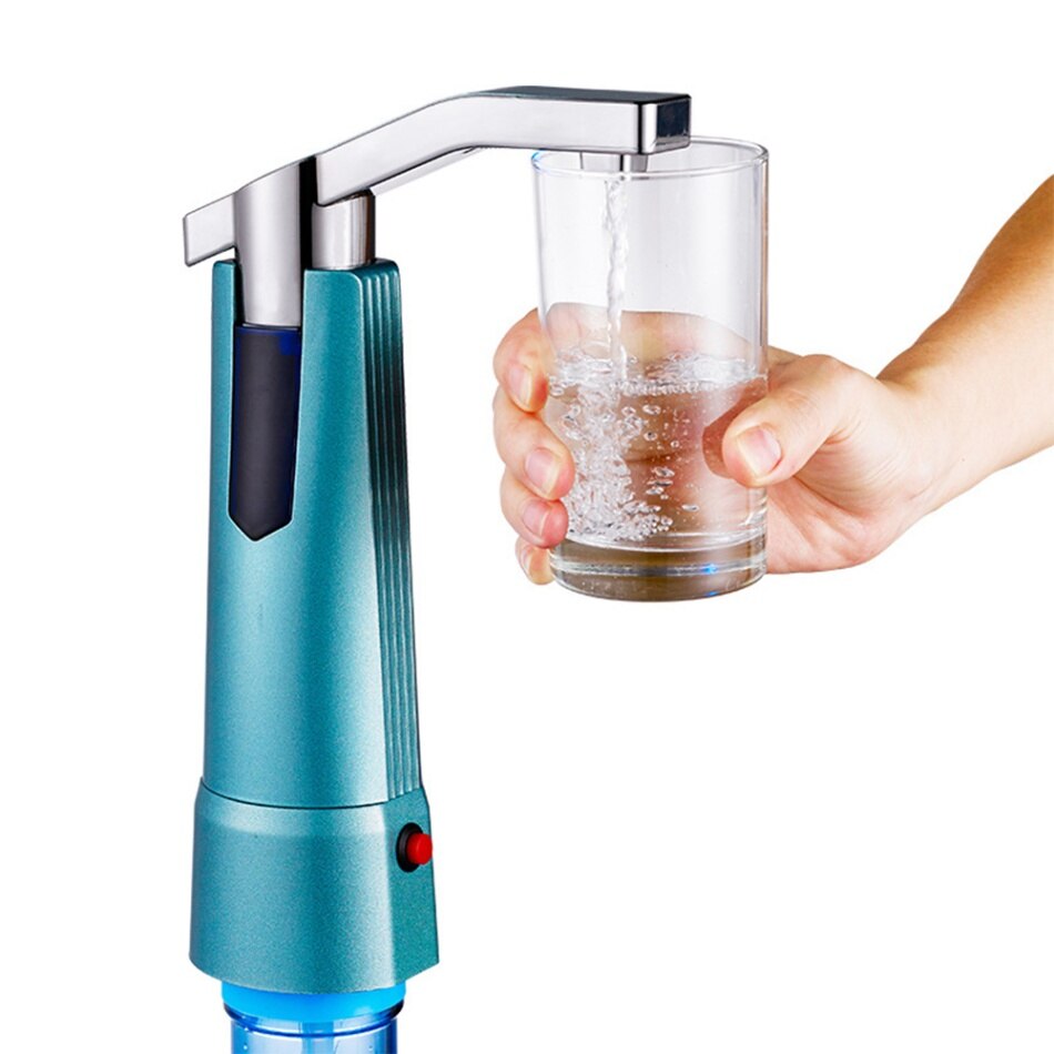 Neue Wasser Spender Pumpe Automatische Gallonen Trinkwasser Krug Pumpe Wiederaufladbare Elektrische Wasser Spender Pumpe für Heimat Sekretariat: Blau