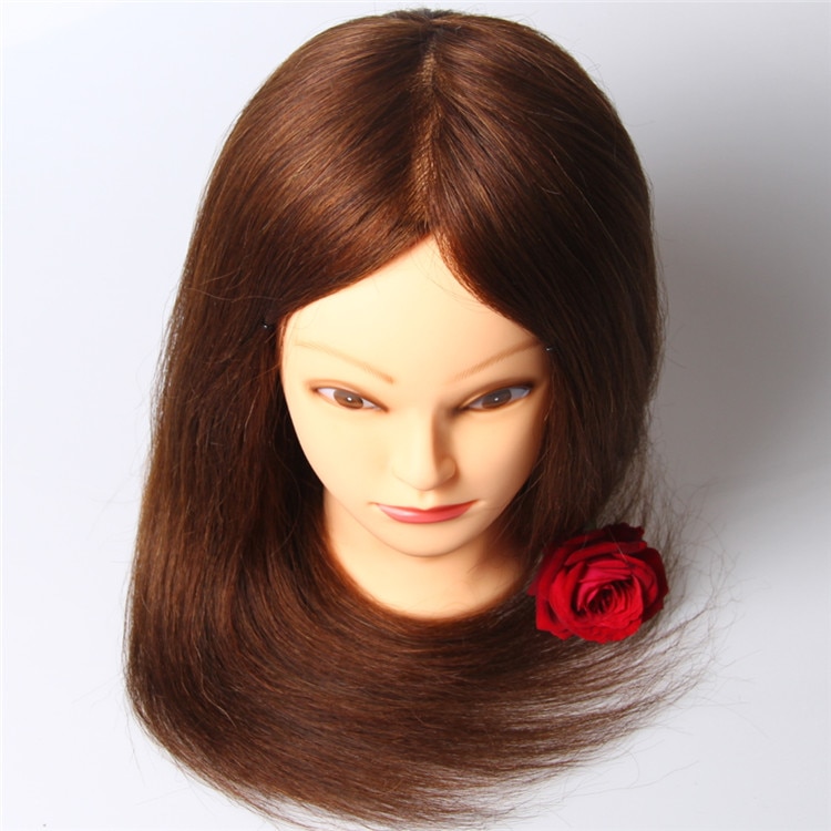 CAMMITEVER Blonde Hair Mannequin Head Hairdresser Manikin Head Hair Hair Hairdressing Mannequins Hairdress Practice