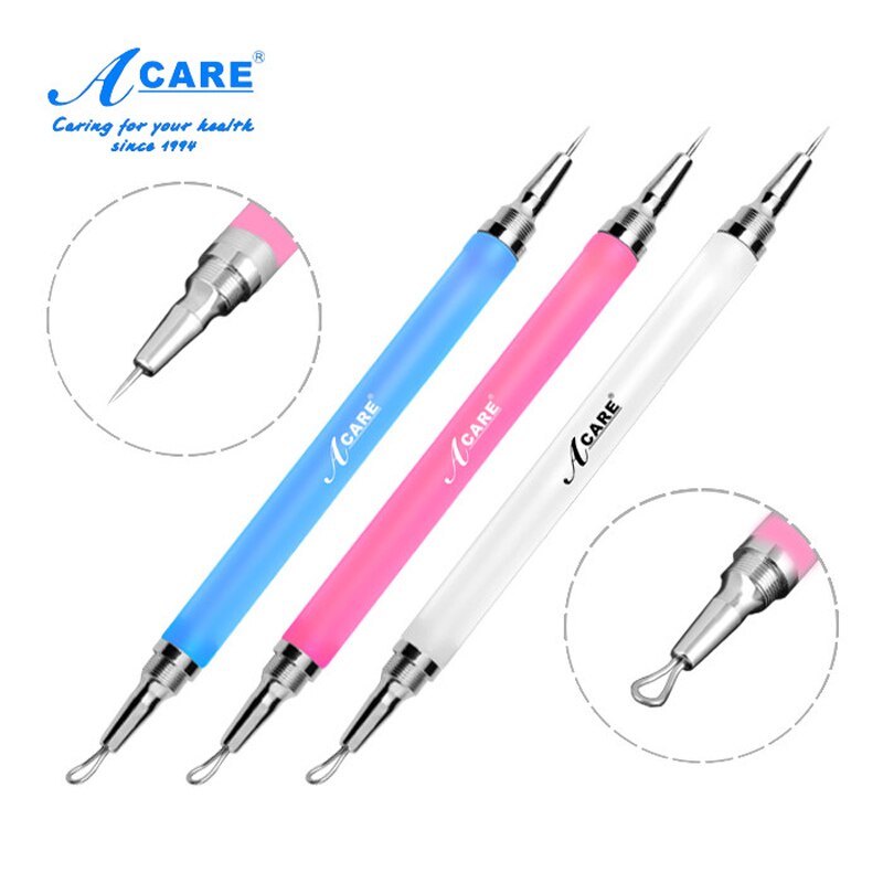 Acne Removal Needle Stainless Steel Facial Cleaning Extraction Tool Blemish Whitehead Blackhead Removal Extractor Face Care Tool