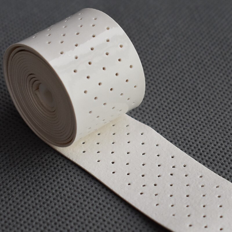 (60 stk / parti) hvidt tennisracketgreb skridsikre perforerede badmintongreb ketsjer tyktflydende overgrip med ventilationshuller