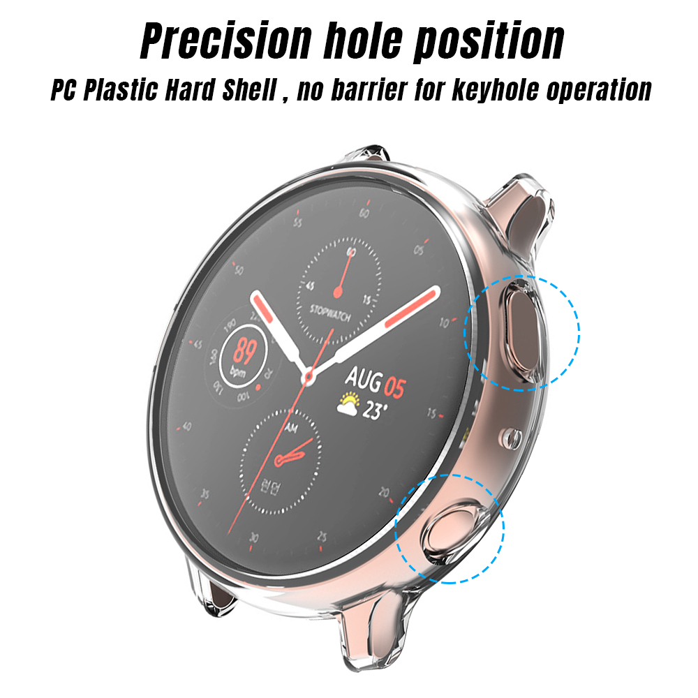 Coque pour Samsung Galaxy Watch active 2, protection d'écran antichoc tout autour + film, accessoires pour montre intelligente 44mm 40mm