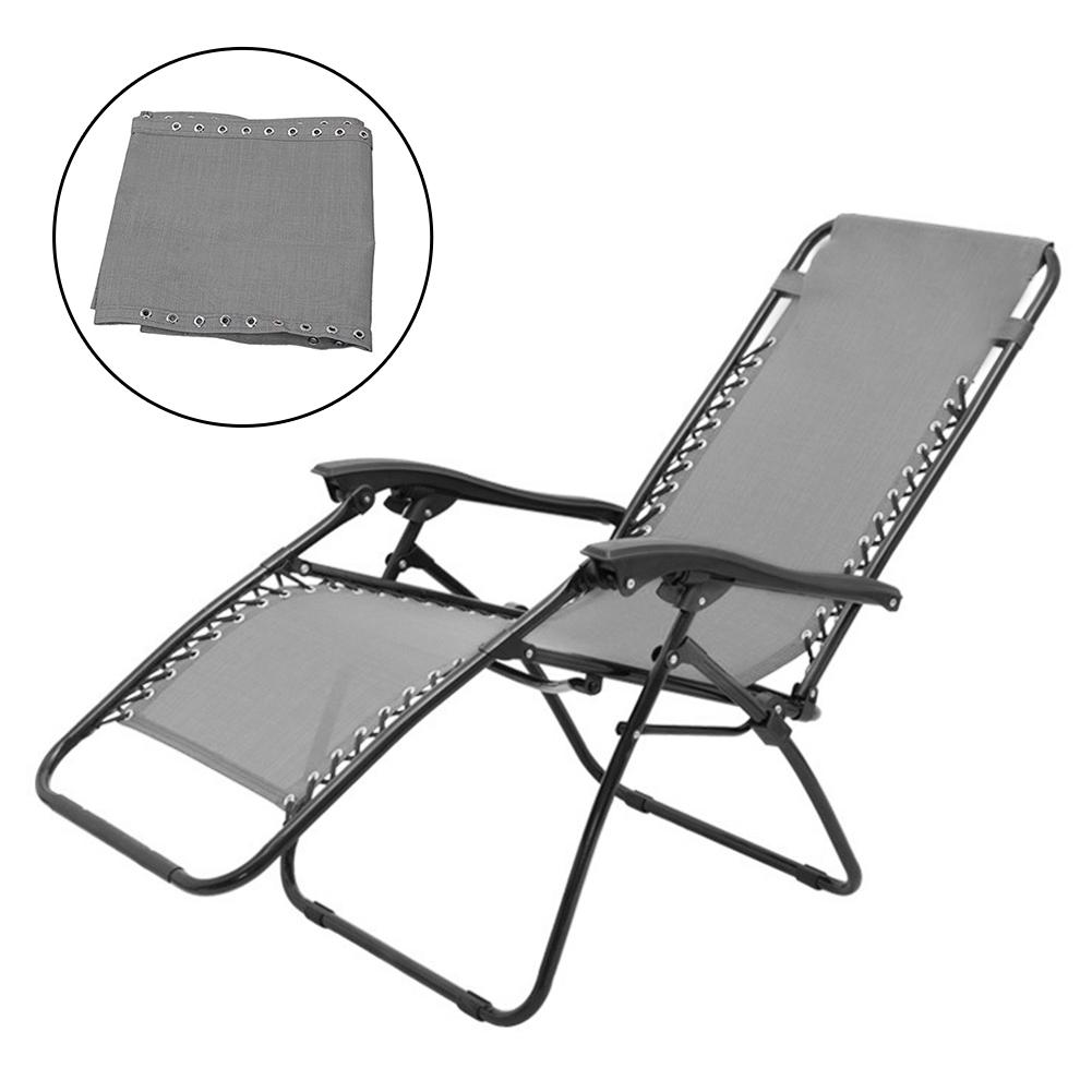 Universel udskiftningsstof sofa klud til nul tyngdekraft stol lounge sofa hvilestole alle standard folde slyngestole 63*17in: Grå