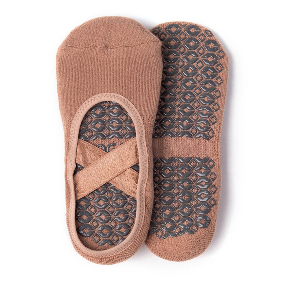 Ballet Dance Socks Seamless 1 Pair Of Sports Bandage Girls Belly Indoor Accessories Dance Socks Shoes Women's Yoga Socks: Beige 1 Pair