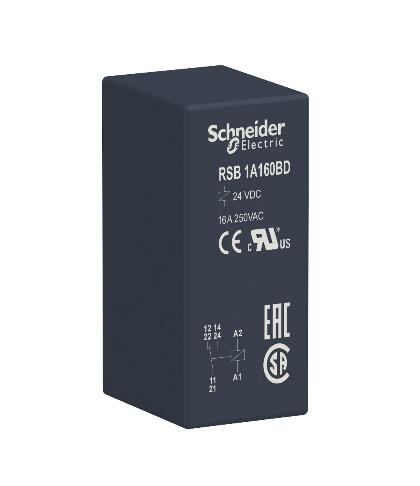 RSB1A160BD Interface Plug-In Relais, 16 Een, 1 Co, 24 V Dc