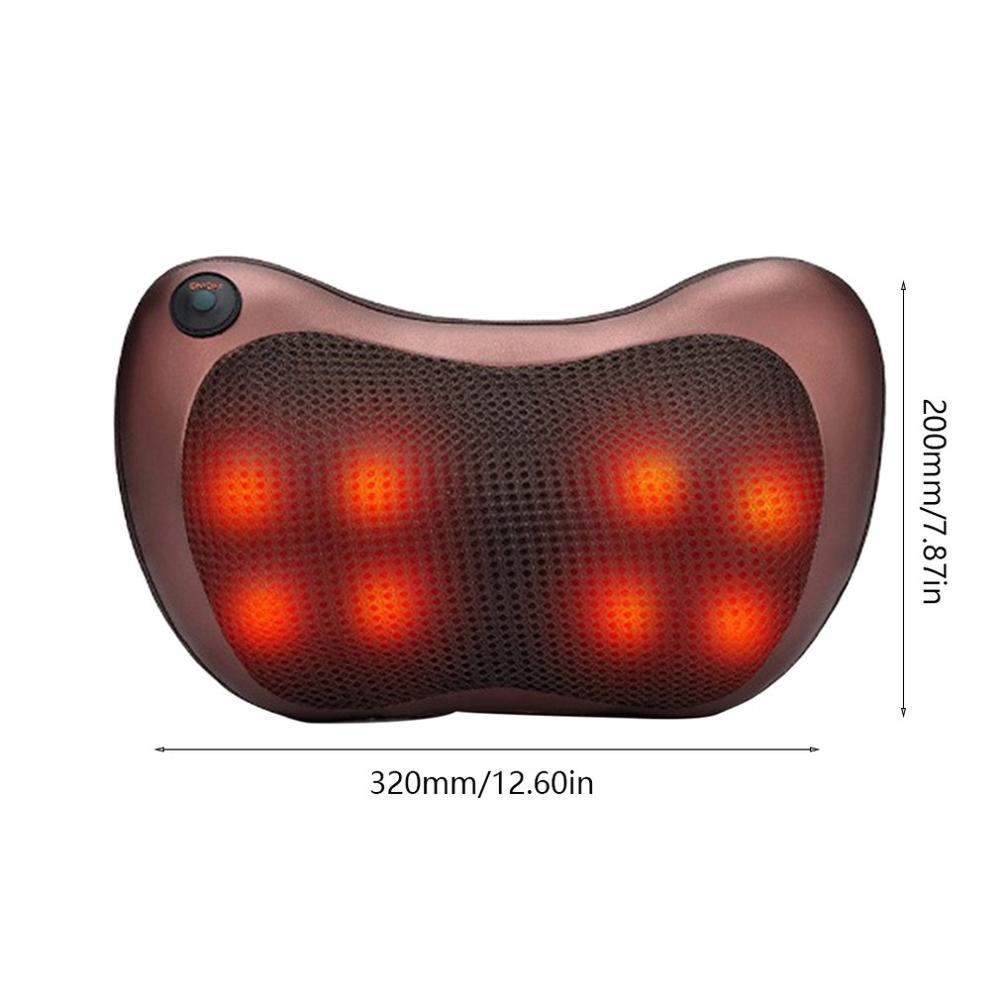 Carro casa cervical coluna massageador pescoço cintura de volta elétrica multifuncional baixa tensão aquecimento massagem travesseiro