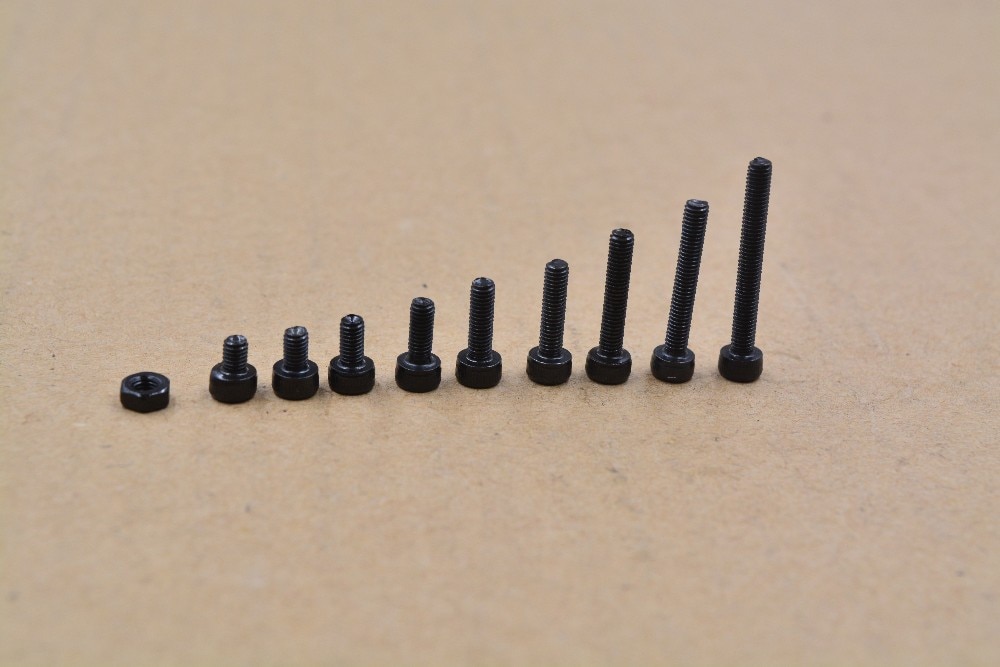 3d printer screw 280pcs high strength alloy steel 304 stainless DIN912 M3 shexagon socket head cap