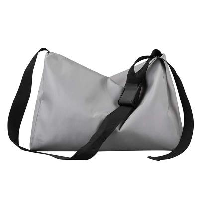 Scione homens fim de semana saco de viagem ao ar livre sacos de desporto para adolescente à prova dwaterproof água masculino dobrável duffle saco moda ombro bagagem: Cinza
