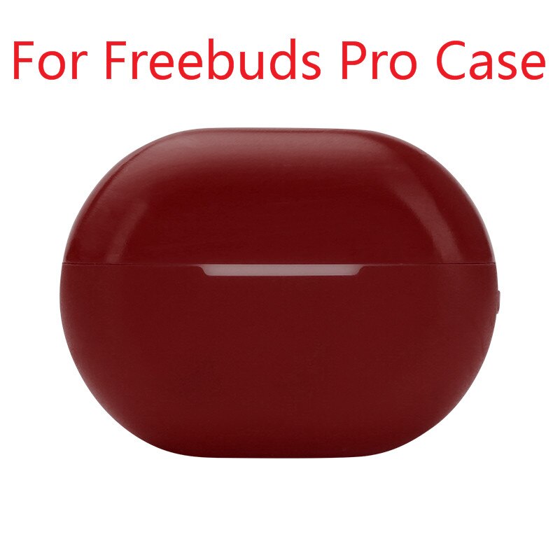 Cover for Huawei Freebuds Pro Case Soft Silicone Cute freebuds pro earphone Protector Accessories for Huawei freedubs pro Cases: Wine