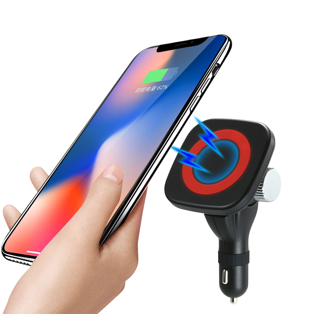 Snelle Draadloze Autolader Stand 5W Auto Mount Telefoon Houder Voor Iphone X/8/8 Plus/Samsung Galaxy s8/S8 +/S7/S6 Rand +/Note 5/Lg