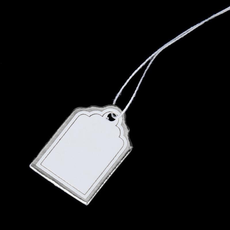 100 Stks Ketting Display Kaarten Blanco Sieraden Armband Display Kaarten Kraft Papier Sieraden Display Opknoping Kaarten voor Armbanden, Oorbellen, Enkelbanden, Sieraden Hang Tags