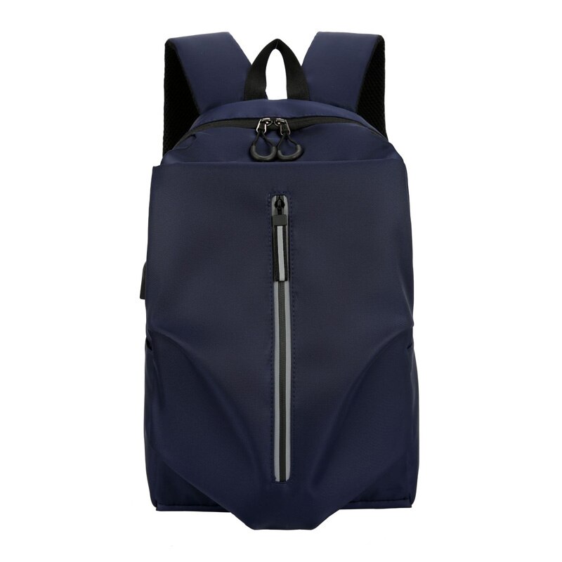 Snygg män laptop ryggsäck stor kapacitet kvinnor ryggsäck lätt vikt skolväska usb laddning resväska för pojkar flickor mochila: Marinblå