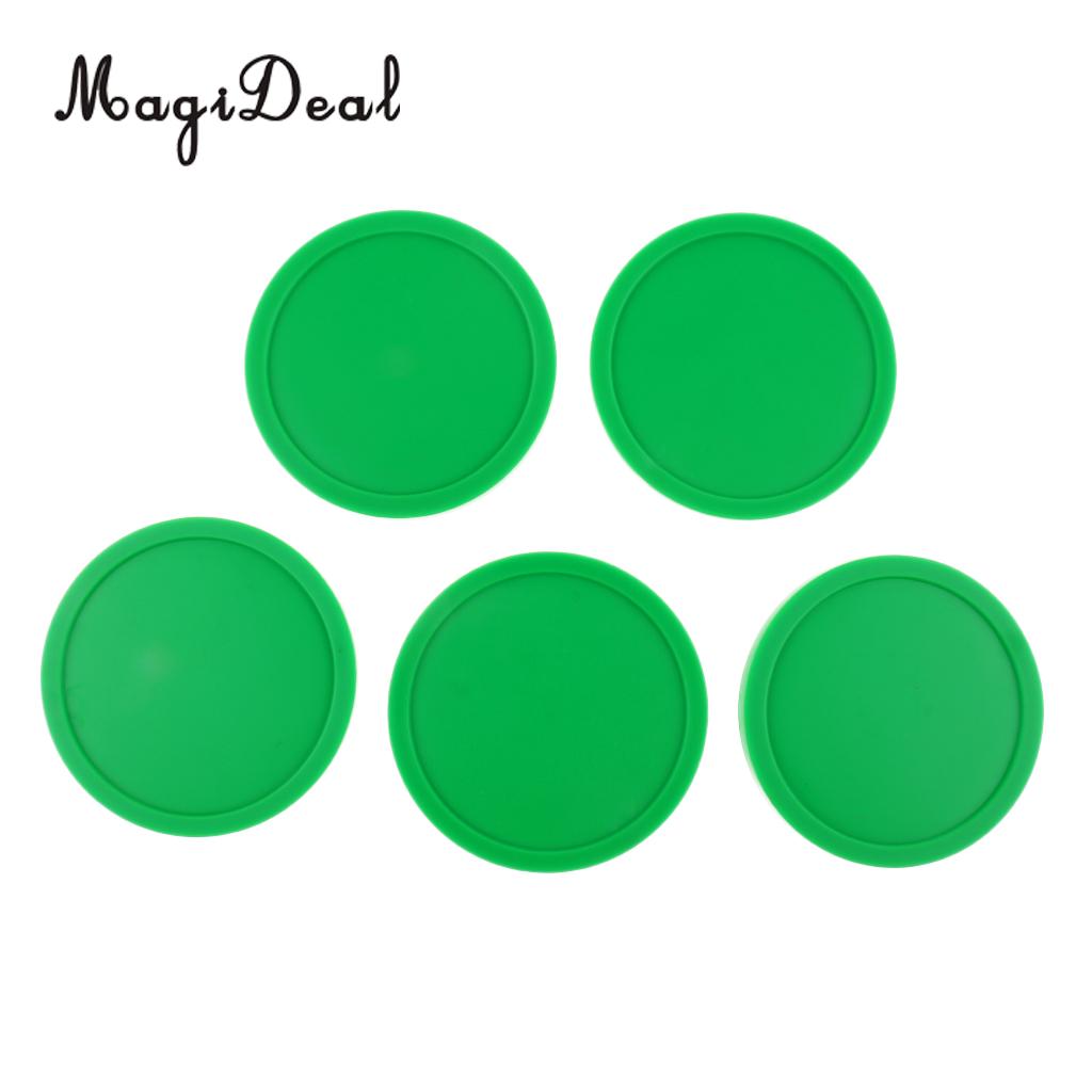 Magideal 5 stuks 82mm groene airhockey vervangingspucks voor speltafels, apparatuur, accessoires