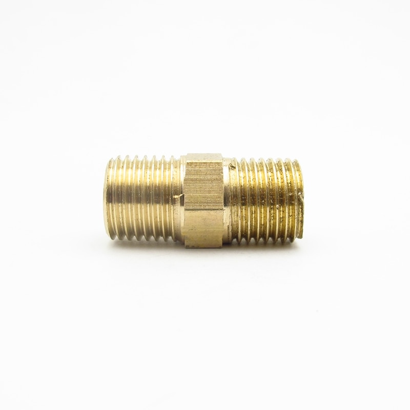 1/4" 1/2" BSP Male x M14*1.5 Metric Male Thread Hex Brass Pipe Fitting Adapter Coupler Reducer Connector For Fuel Gas Water
