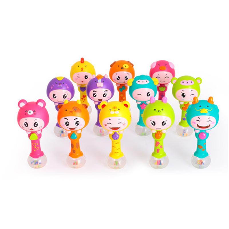 Zodiac Dynamische Ritme Stok 5 Geluid Modi Plastic Baby Rammelaars Maracas Musical Educatief Speelgoed (Willekeurige Stijl En Kleur)