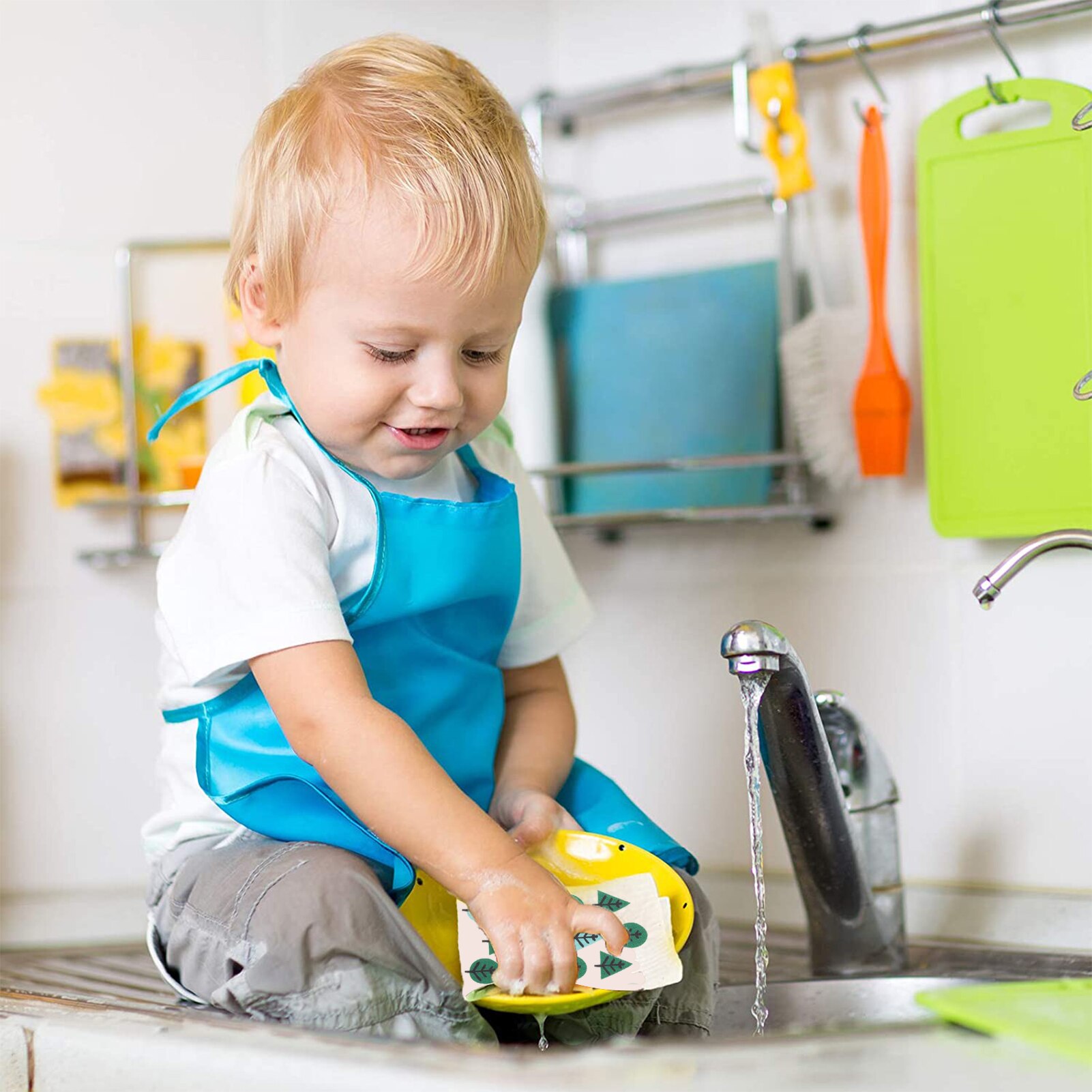 Torchon en Cellulose réutilisable, 8 pièces, absorbant et à séchage rapide