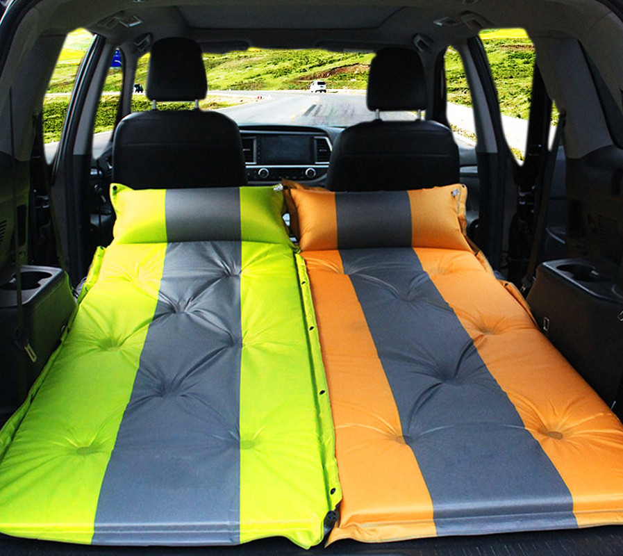 Travel Bed Automatic Car 3cm Mattress SUV Foldable Rear Seat Sleeping Pad Folding Trunk Inflatable Multi-Function Camping Mat